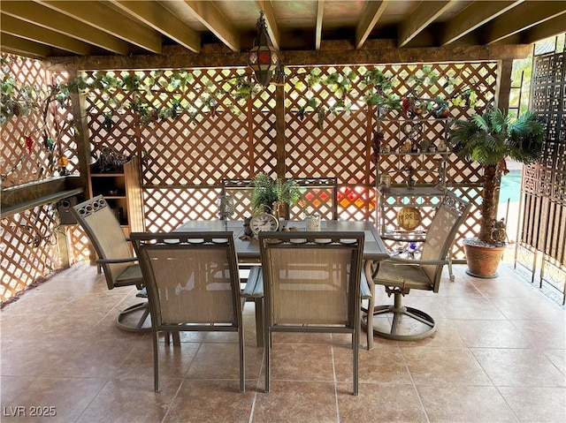 5929 Gentle Creek Ln, North Las Vegas, NV 89031 - view of patio with outdoor dining space