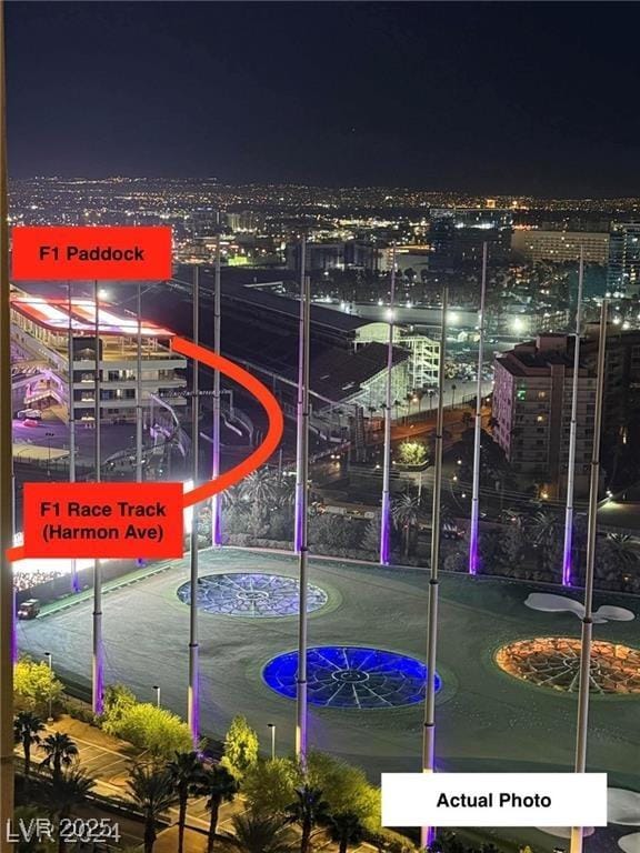 135 E Harmon Ave Unit 2116, Las Vegas, NV 89109 - city view featuring a view of city lights