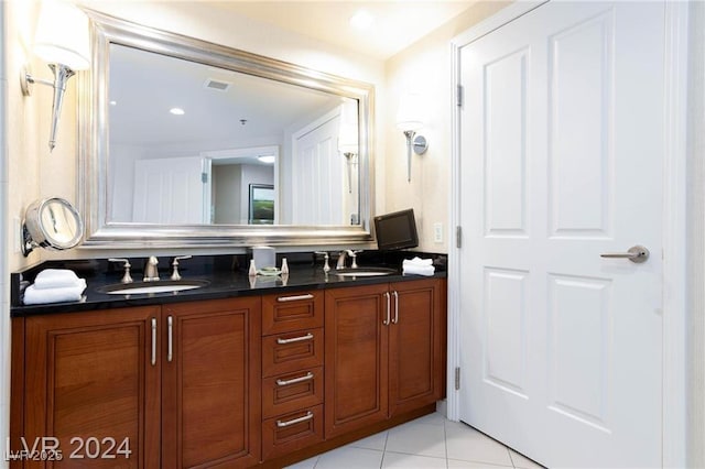 135 E Harmon Ave Unit 2116, Las Vegas, NV 89109 - full bath with double vanity and tile patterned flooring