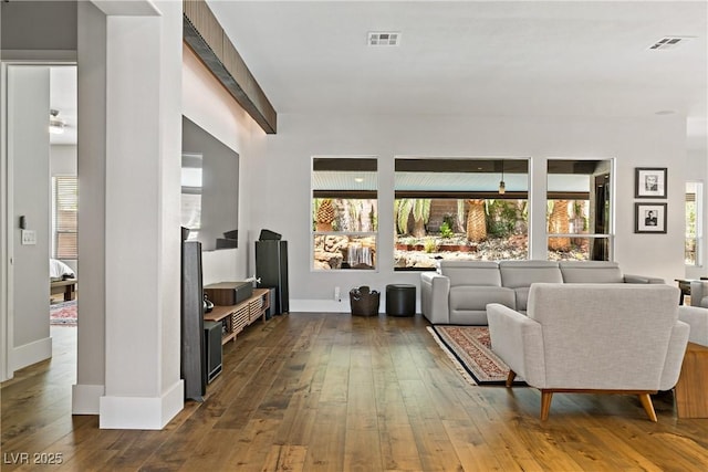 1509 Winslow St, Las Vegas, NV 89117 - living room with dark wood-style flooring