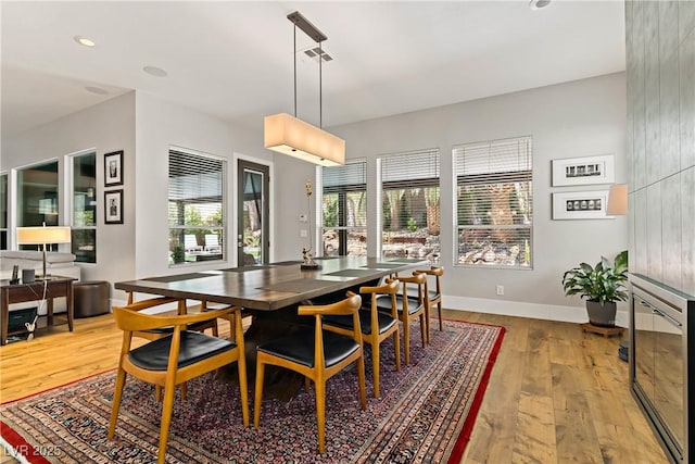 1509 Winslow St, Las Vegas, NV 89117 - dining room with light wood-type flooring and recessed lighting