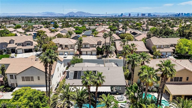 1509 Winslow St, Las Vegas, NV 89117 - aerial view of residential area with mountains