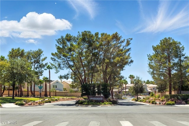 2105 Madagascar Ln, Las Vegas, NV 89117 - view of asphalt street with curbs, a residential view, and sidewalks