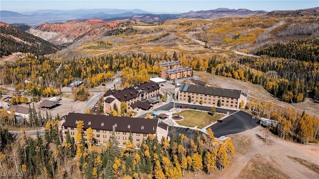 223 Hunter Ridge Rd Unit 121, Brian Head, UT 84719 - aerial view of property and surrounding area with a mountain backdrop