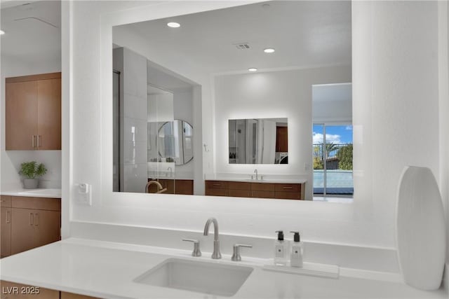 818 Calluna St, Las Vegas, NV 89138 - bathroom featuring vanity and recessed lighting