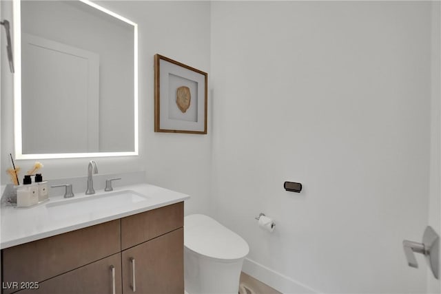 818 Calluna St, Las Vegas, NV 89138 - half bathroom featuring toilet and vanity