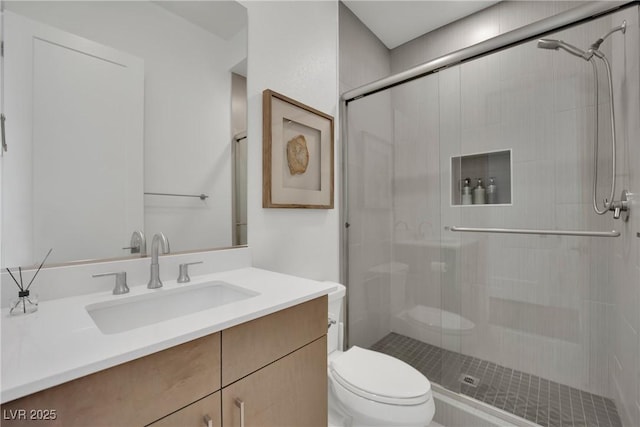 818 Calluna St, Las Vegas, NV 89138 - bathroom with vanity and a stall shower