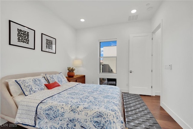 818 Calluna St, Las Vegas, NV 89138 - bedroom featuring wood finished floors and recessed lighting