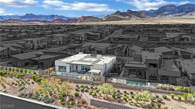 818 Calluna St, Las Vegas, NV 89138 - aerial perspective of suburban area featuring a mountainous background