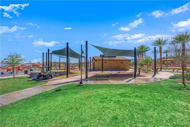 818 Calluna St, Las Vegas, NV 89138 - view of playground featuring a yard