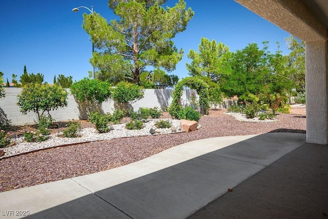 9704 Brawley Dr, Las Vegas, NV 89134 - fenced backyard featuring a patio