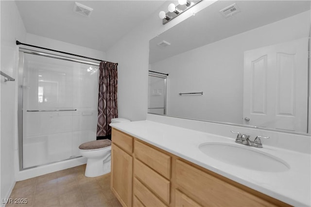 10045 Natchez Trace St, Las Vegas, NV 89178 - full bath with a shower with curtain, vanity, and tile patterned floors