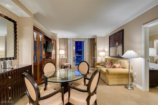 135 E Harmon Ave Unit 2821, Las Vegas, NV 89109 - dining room with crown molding