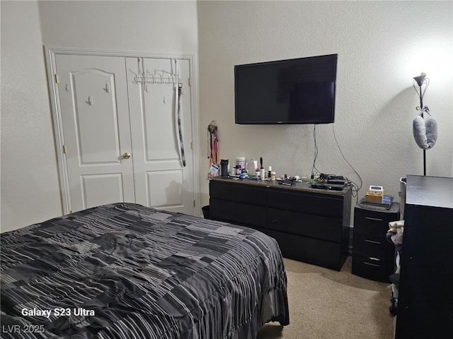 5651 Bettors Luck Ct, Las Vegas, NV 89122 - bedroom with light colored carpet and a closet