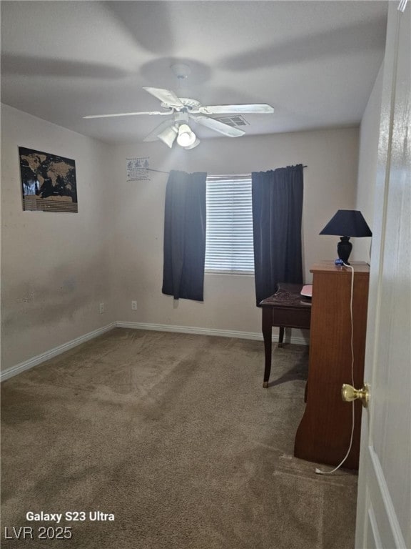 5651 Bettors Luck Ct, Las Vegas, NV 89122 - unfurnished room featuring carpet floors and a ceiling fan