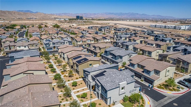 527 Clearsable Ave, Henderson, NV 89044 - aerial view of residential area featuring a mountain backdrop