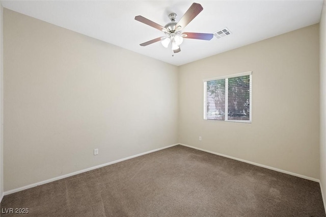 6713 Guidestar St, North Las Vegas, NV 89084 - carpeted empty room featuring baseboards and a ceiling fan