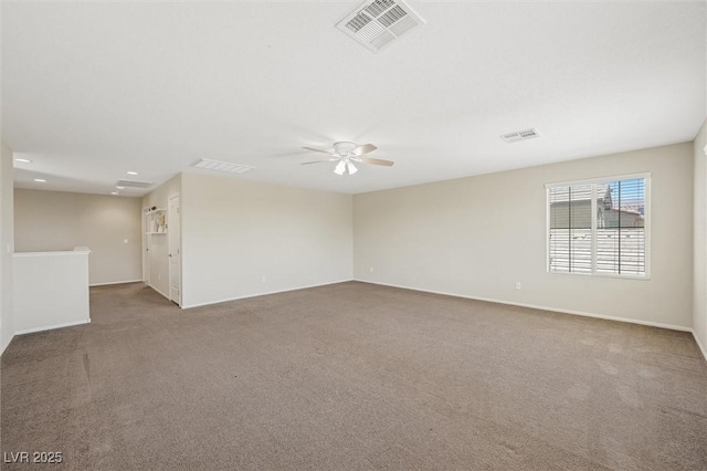 6713 Guidestar St, North Las Vegas, NV 89084 - carpeted spare room featuring ceiling fan and recessed lighting