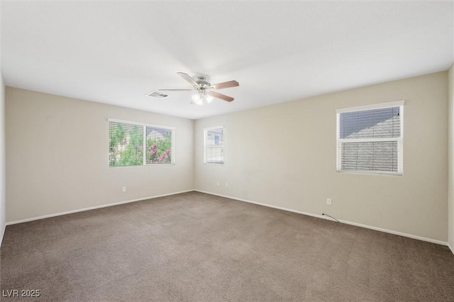 6713 Guidestar St, North Las Vegas, NV 89084 - spare room with ceiling fan and carpet flooring