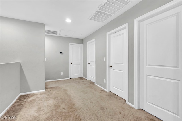 2024 Mystic Wave Rd, North Las Vegas, NV 89031 - corridor with carpet floors, attic access, and recessed lighting
