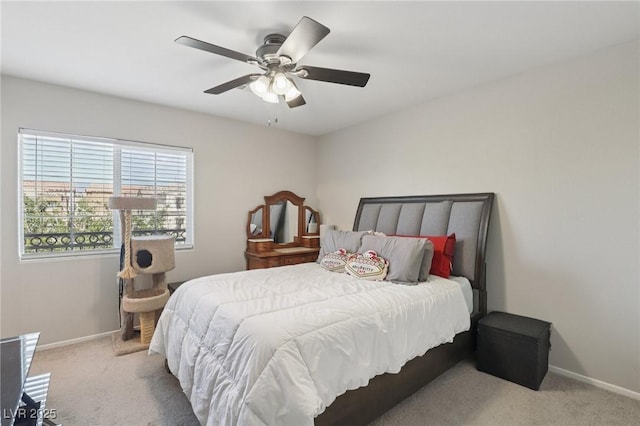 7640 Woven Memories St, Las Vegas, NV 89149 - carpeted bedroom with baseboards and a ceiling fan