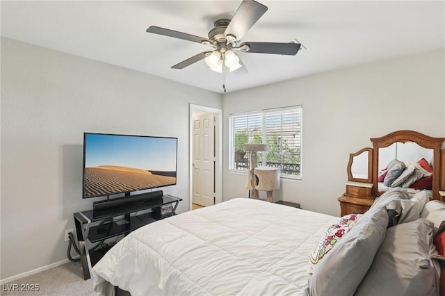 7640 Woven Memories St, Las Vegas, NV 89149 - bedroom featuring carpet flooring and a ceiling fan