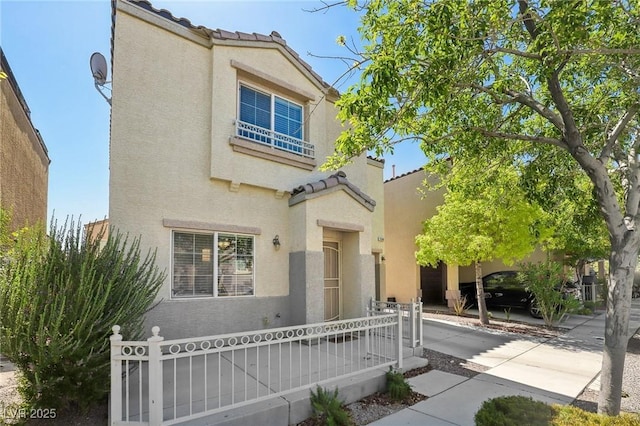 7640 Woven Memories St, Las Vegas, NV 89149 - view of front of home featuring stucco siding and a tile roof