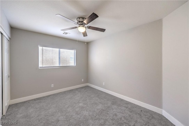 9129 Patrick Henry Ave, Las Vegas, NV 89149 - unfurnished bedroom with carpet floors, a closet, and ceiling fan