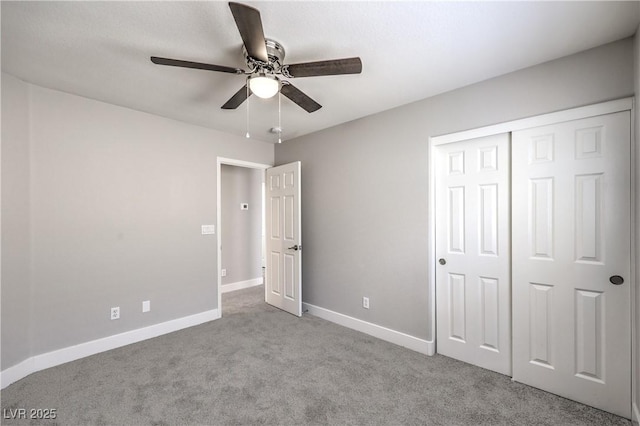 9129 Patrick Henry Ave, Las Vegas, NV 89149 - unfurnished bedroom with carpet floors, a closet, and ceiling fan