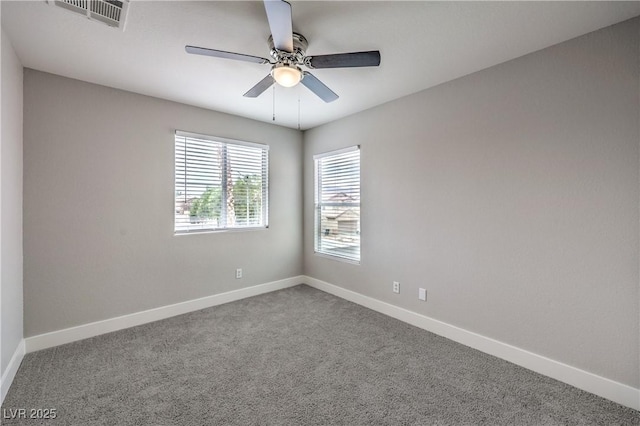9129 Patrick Henry Ave, Las Vegas, NV 89149 - carpeted empty room with baseboards and a ceiling fan