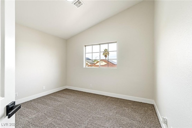 8113 Bay Springs Dr, Las Vegas, NV 89128 - carpeted spare room with vaulted ceiling and baseboards