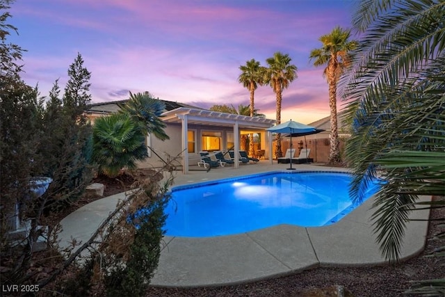 8623 Kennedy Heights Ct, Las Vegas, NV 89131 - view of pool with a patio and a pergola