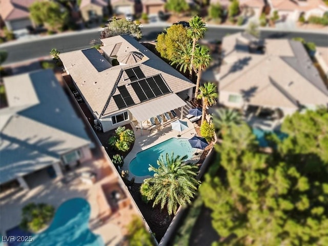 8623 Kennedy Heights Ct, Las Vegas, NV 89131 - view from above of property featuring a pool