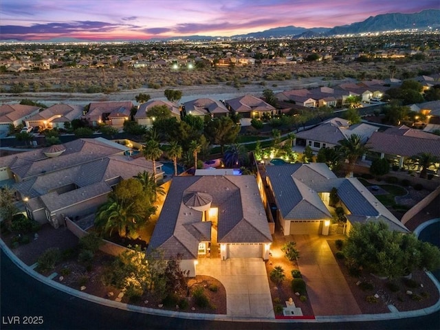 8623 Kennedy Heights Ct, Las Vegas, NV 89131 - aerial perspective of suburban area with a mountain backdrop