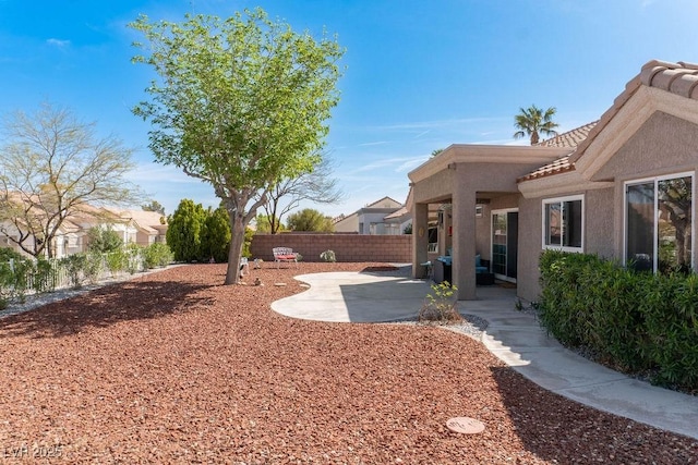 8812 Marble Dr, Las Vegas, NV 89134 - fenced backyard featuring a patio