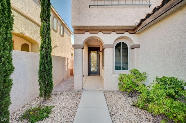 1013 Brinkman St, Las Vegas, NV 89138 - property entrance with stucco siding