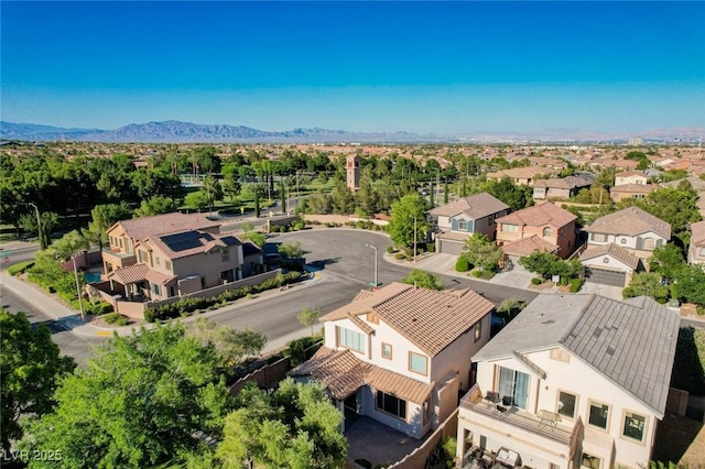 1013 Brinkman St, Las Vegas, NV 89138 - aerial perspective of suburban area with a mountain backdrop