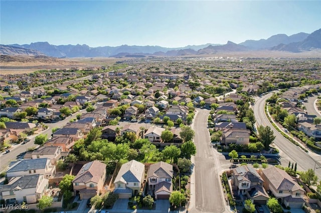 1013 Brinkman St, Las Vegas, NV 89138 - aerial view of residential area with a mountainous background