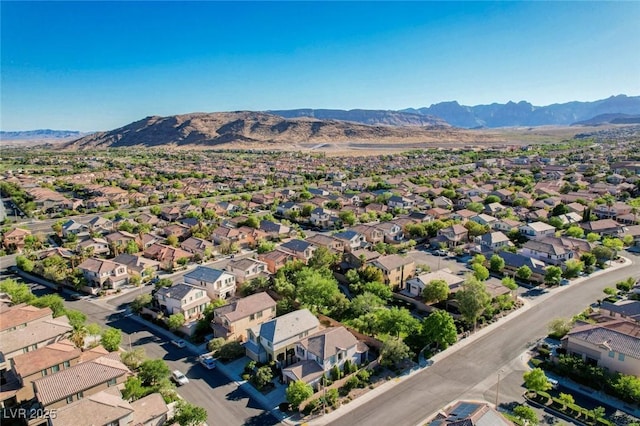 1013 Brinkman St, Las Vegas, NV 89138 - aerial view of property's location with a mountainous background and nearby suburban area