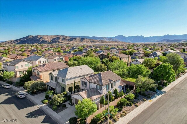 1013 Brinkman St, Las Vegas, NV 89138 - aerial view of residential area with a mountainous background