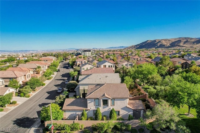 1013 Brinkman St, Las Vegas, NV 89138 - aerial perspective of suburban area with a mountainous background