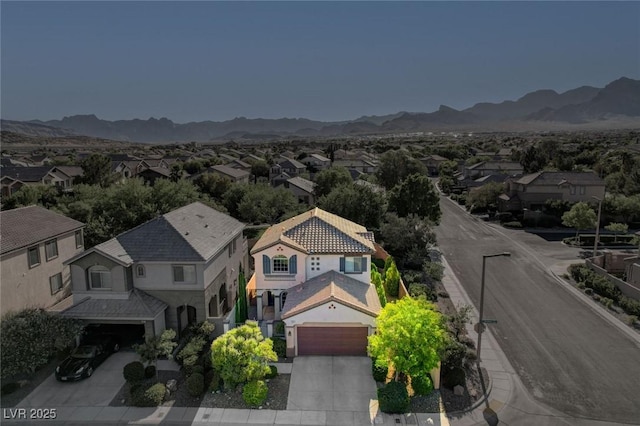 1013 Brinkman St, Las Vegas, NV 89138 - aerial view of residential area featuring a mountainous background