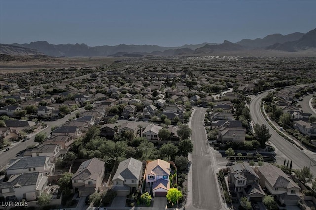 1013 Brinkman St, Las Vegas, NV 89138 - aerial view of residential area with a mountainous background