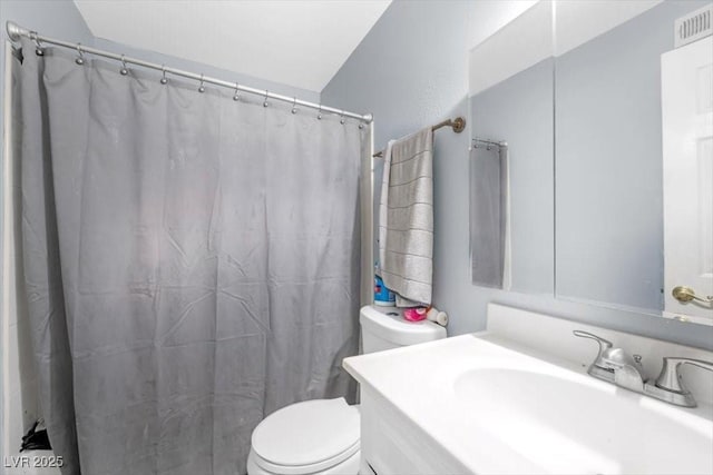 7026 Westpark Ct, Las Vegas, NV 89147 - bathroom with vanity and a shower with shower curtain