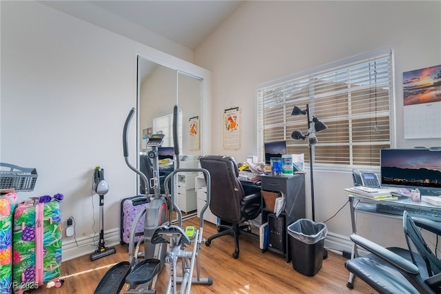 7517 Elk Meadows Ct, Las Vegas, NV 89131 - office with wood finished floors and baseboards