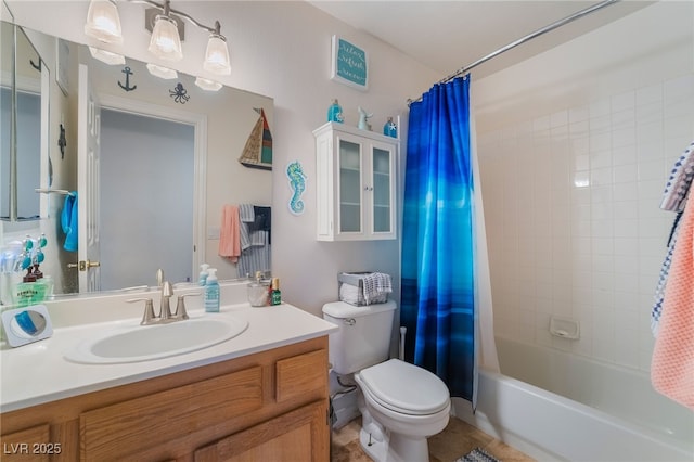 7517 Elk Meadows Ct, Las Vegas, NV 89131 - full bathroom featuring vanity and shower / tub combo with curtain