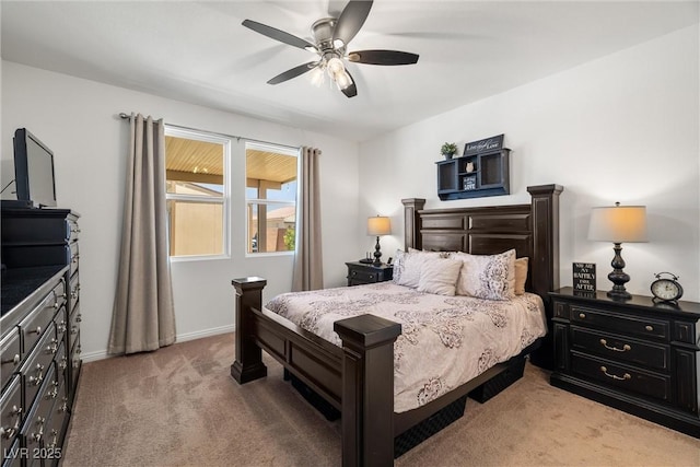 3568 E Malheur Ave, Pahrump, NV 89061 - bedroom featuring light colored carpet and a ceiling fan