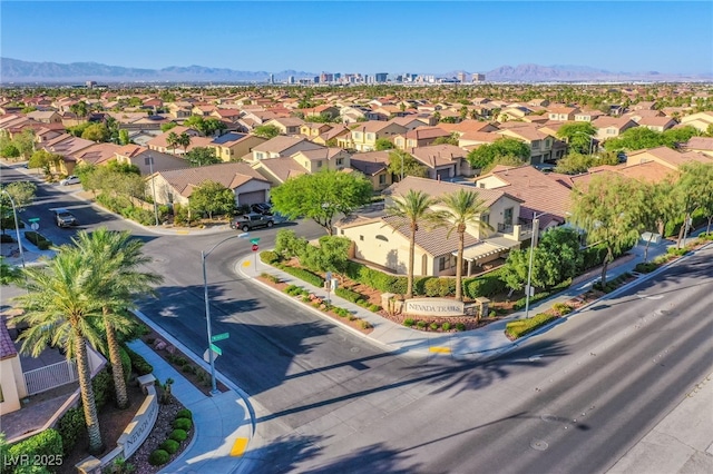 8026 Sunset Creek St, Las Vegas, NV 89113 - aerial view of residential area featuring mountains
