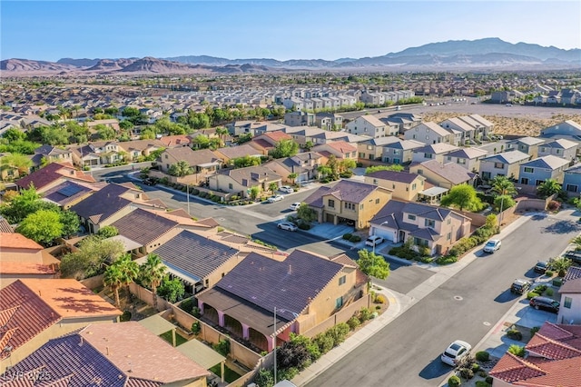 8026 Sunset Creek St, Las Vegas, NV 89113 - aerial perspective of suburban area with a mountainous background