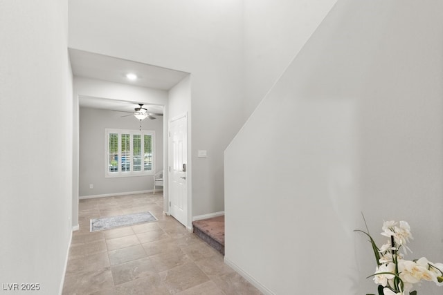 4498 Lantern Point Ave, North Las Vegas, NV 89084 - entryway featuring a ceiling fan and recessed lighting